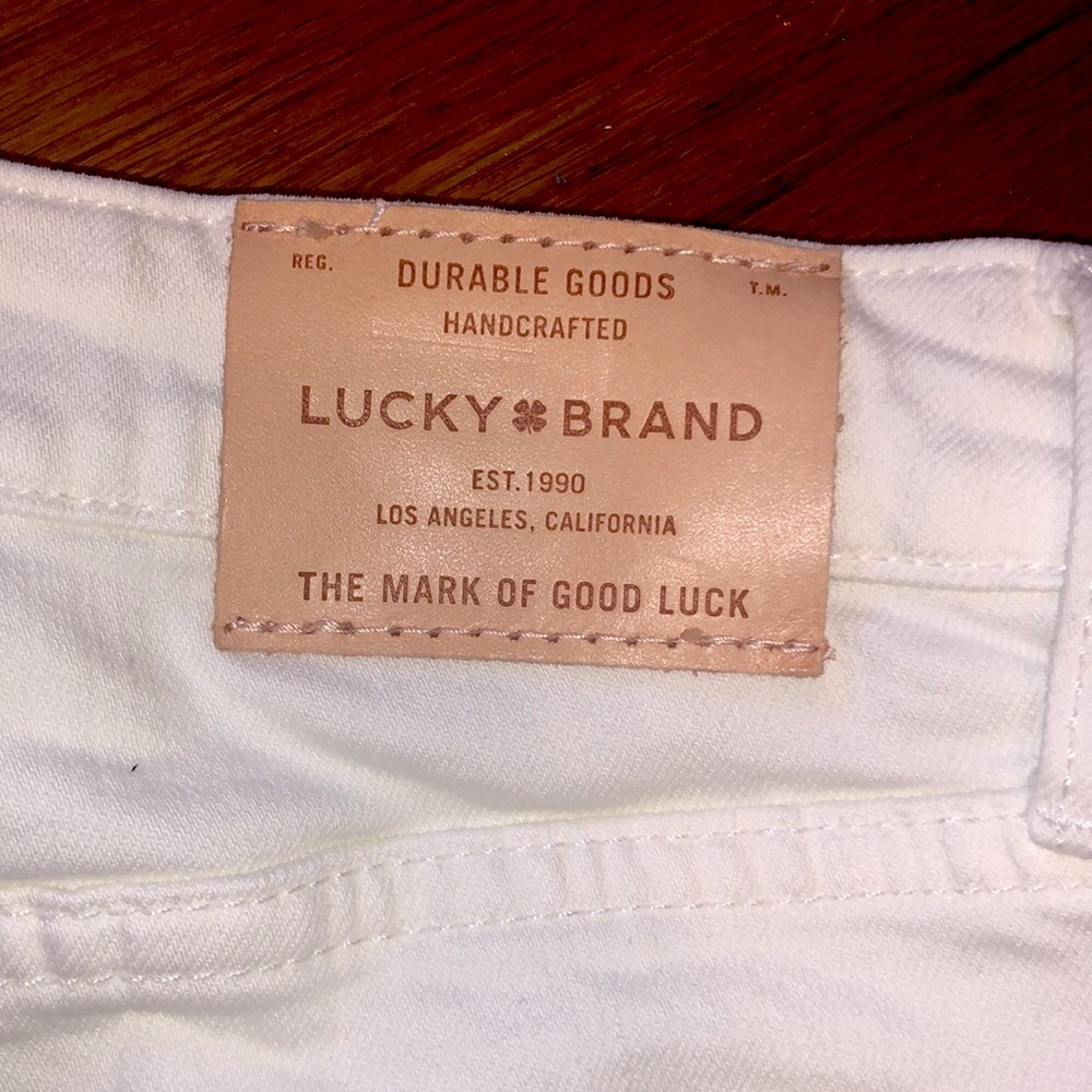 Lucky Brand White jean Shorts